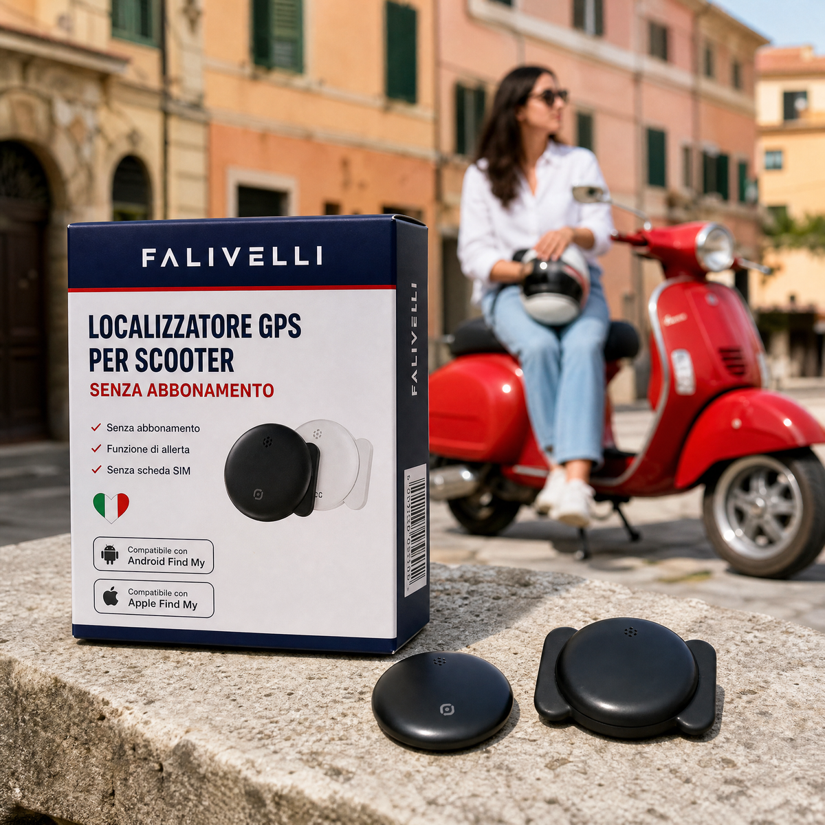 Tracker GPS Moto Senza Canone – Integrazione Find My Apple & Android – Protezione Antifurto Completa